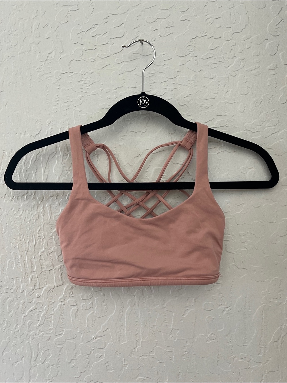 Strappy Back Soft-Cup Bralette - Dusty Rose Lululemon, Size 2.